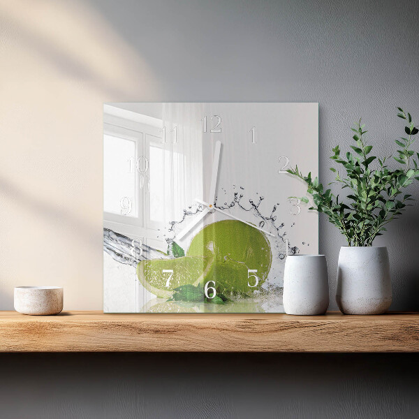 Square wall clock Limewater