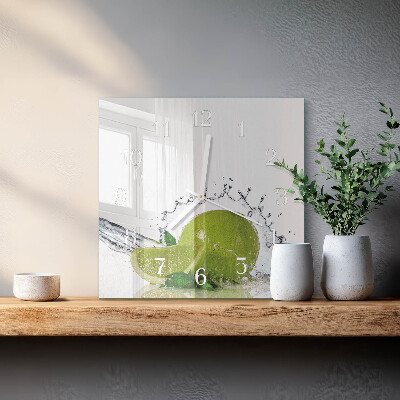 Square wall clock Limewater