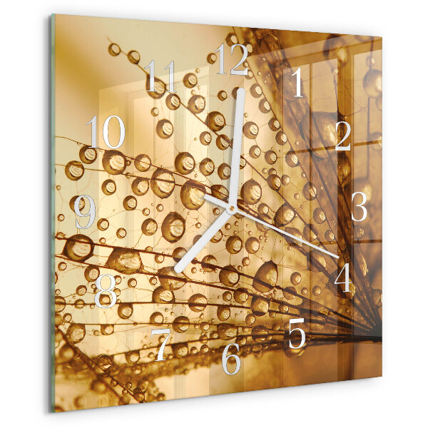 Square wall clock Dandelion