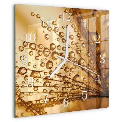 Square wall clock Dandelion