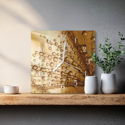 Square wall clock Dandelion
