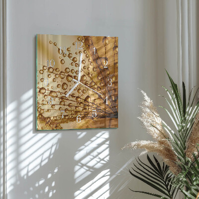 Square wall clock Dandelion