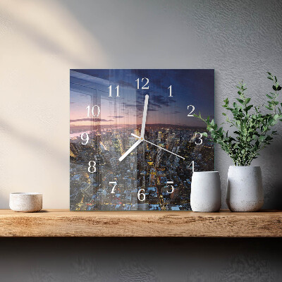 Square wall clock Horizon