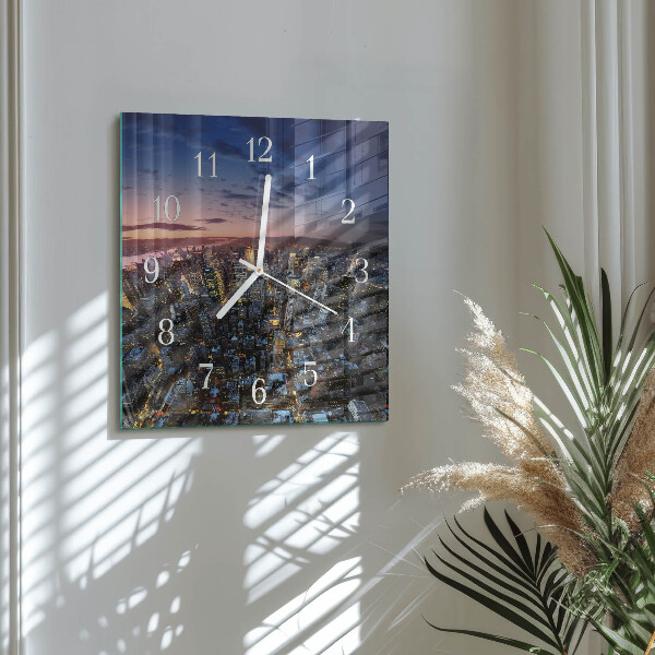 Square wall clock Horizon