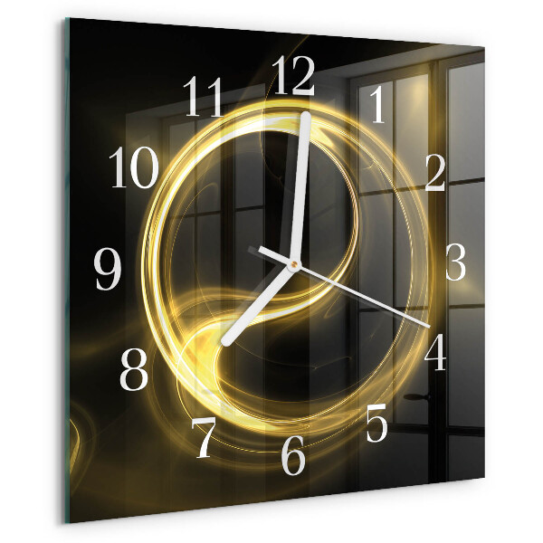 Square wall clock Abstraction Circle
