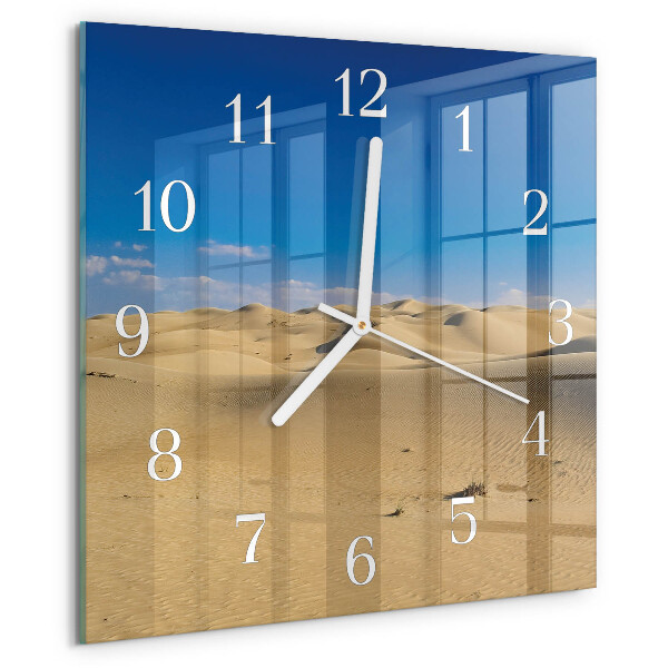 Square wall clock Desert