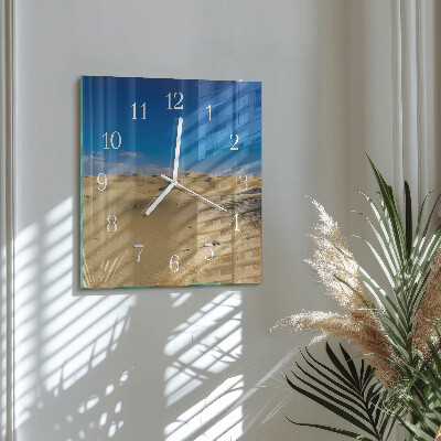 Square wall clock Desert