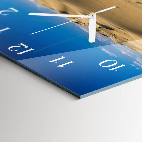 Square wall clock Desert