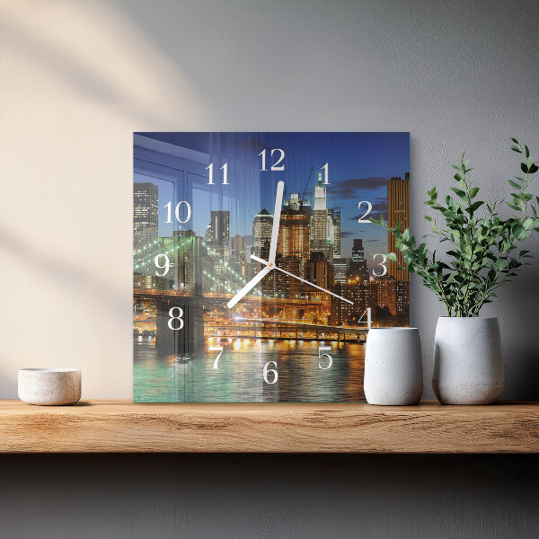 Square wall clock Horizon