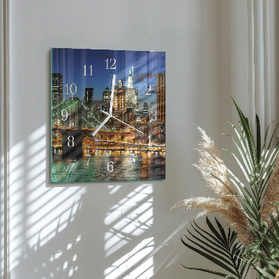 Square wall clock Horizon