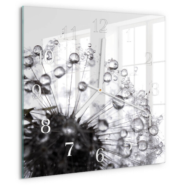 Square wall clock Dandelion