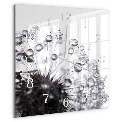 Square wall clock Dandelion