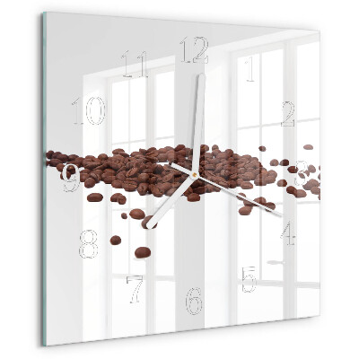 Square wall clock Coffee Beans