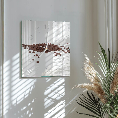 Square wall clock Coffee Beans
