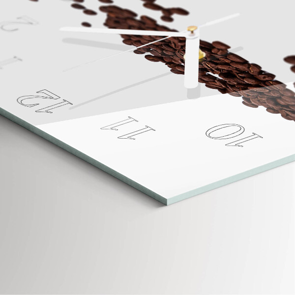 Square wall clock Coffee Beans