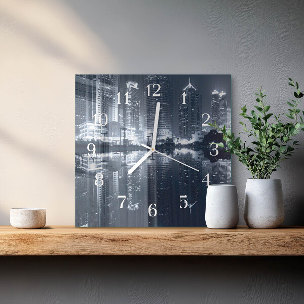 Square wall clock Horizon