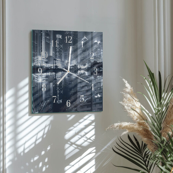 Square wall clock Horizon