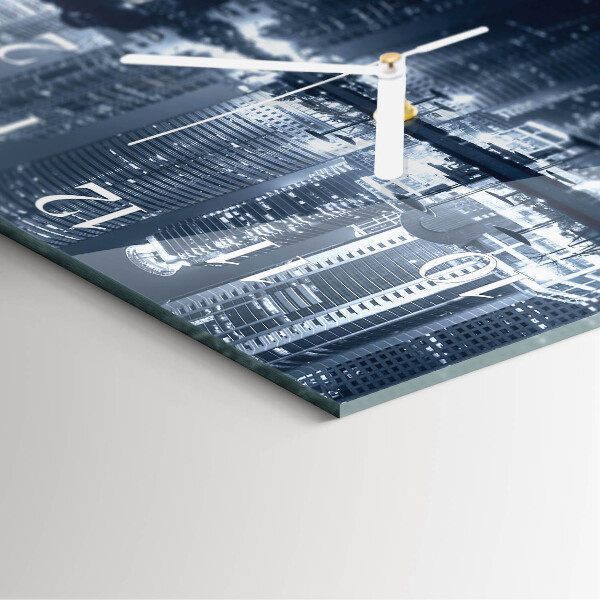 Square wall clock Horizon