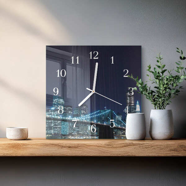 Square wall clock Horizon