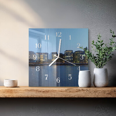 Square wall clock Horizon