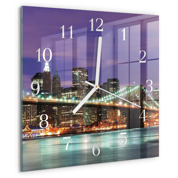 Square wall clock Horizon Bridge