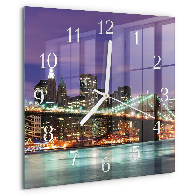 Square wall clock Horizon Bridge