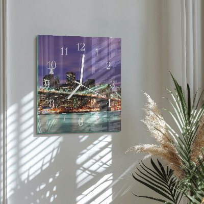 Square wall clock Horizon Bridge