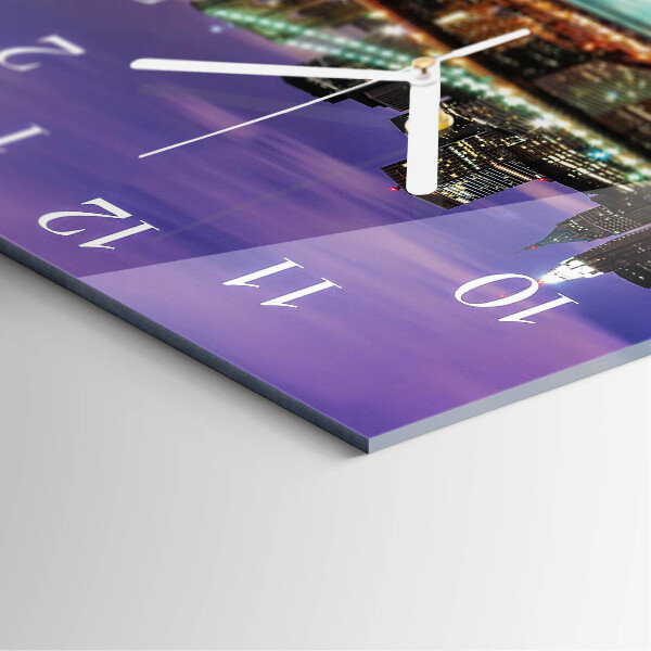 Square wall clock Horizon Bridge