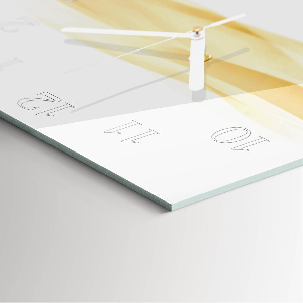 Square wall clock Abstract Wave