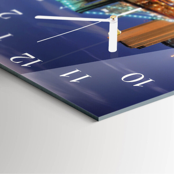 Square wall clock Horizontal Bridge