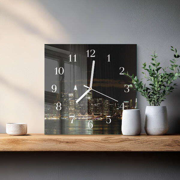 Square wall clock Horizon