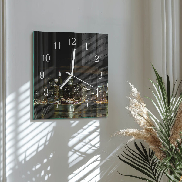 Square wall clock Horizon