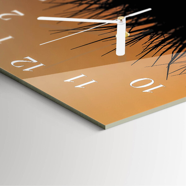 Square wall clock Grass