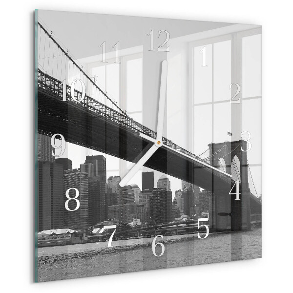 Square wall clock Bridge