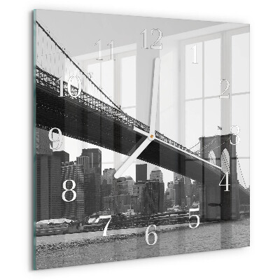 Square wall clock Bridge