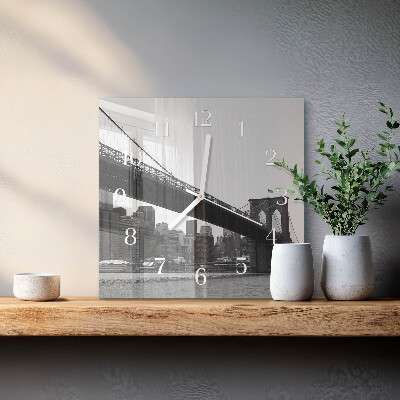 Square wall clock Bridge
