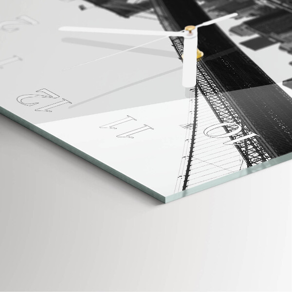 Square wall clock Bridge