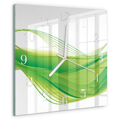 Square wall clock Abstract Lines