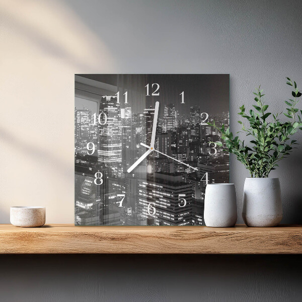 Square wall clock Horizon