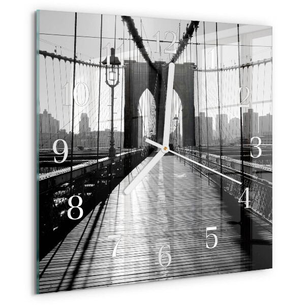 Square wall clock Bridge