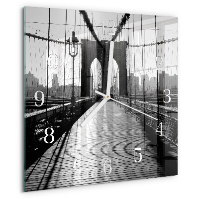 Square wall clock Bridge