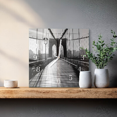 Square wall clock Bridge