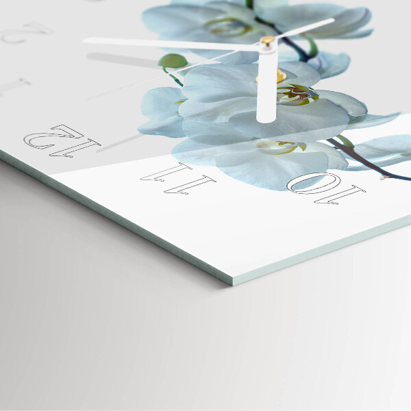 Square wall clock Orchid