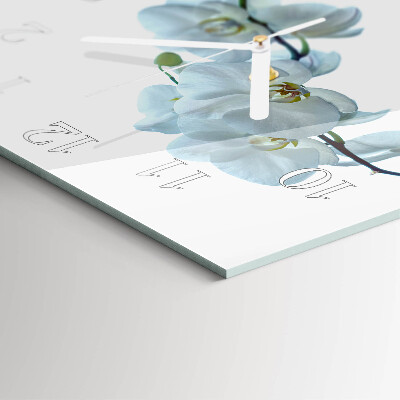 Square wall clock Orchid
