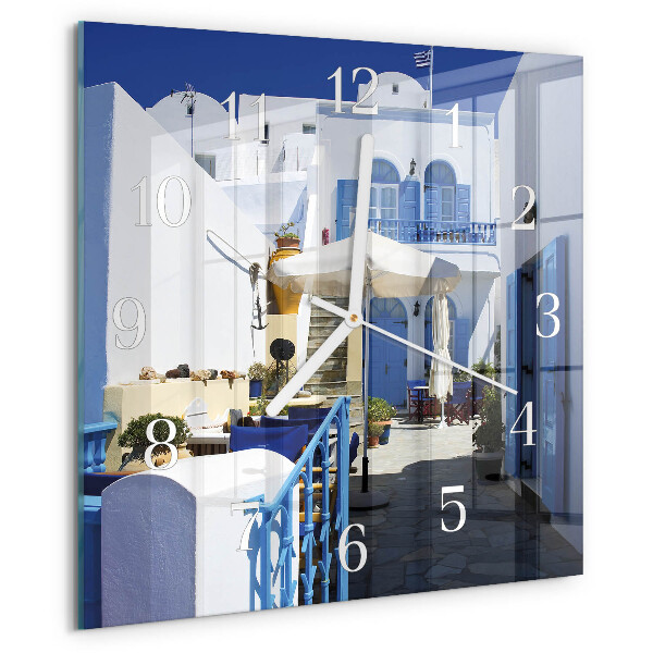 Square wall clock Greece