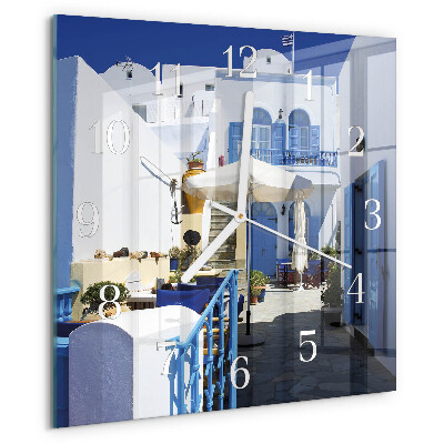 Square wall clock Greece