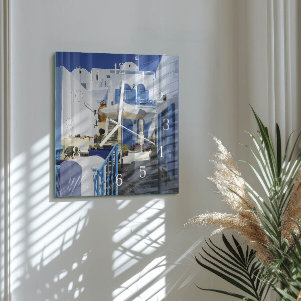 Square wall clock Greece