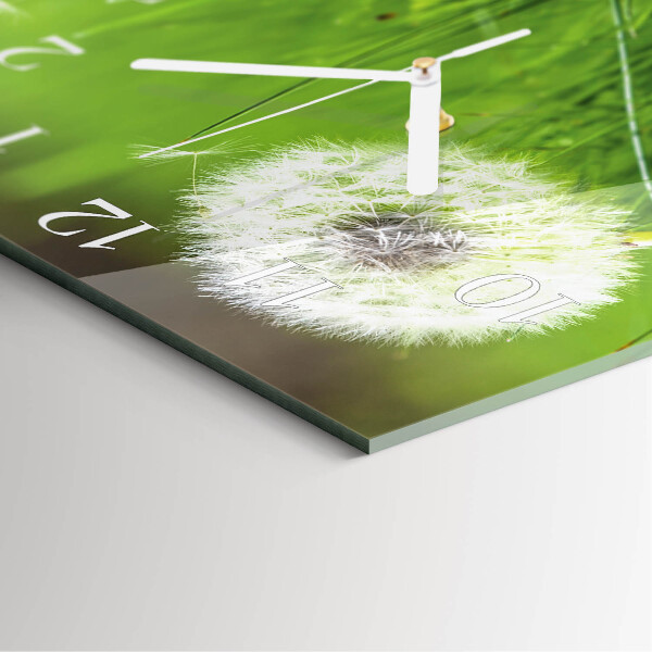 Square wall clock Dandelion