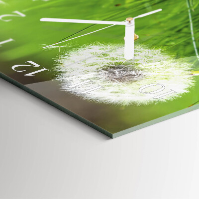 Square wall clock Dandelion