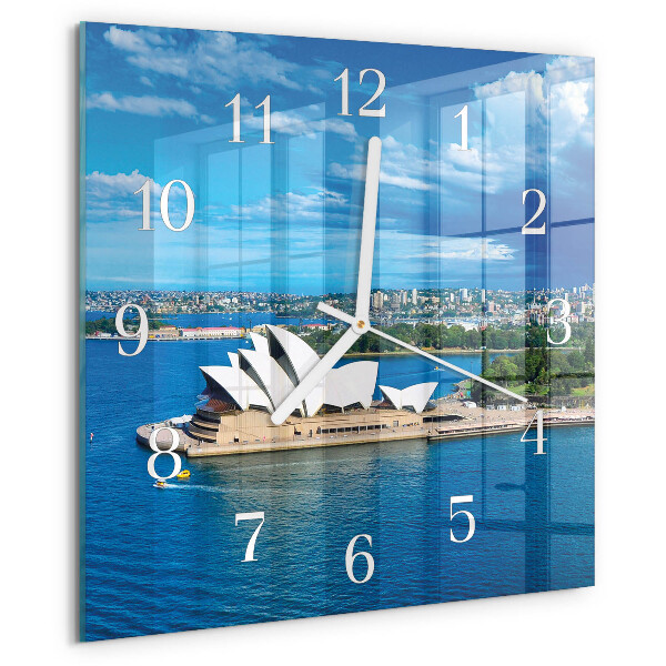 Square wall clock Sydney Opera House